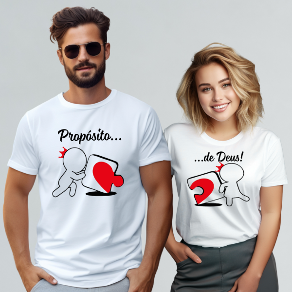 Kit Casal Camiseta e Blusa - R134