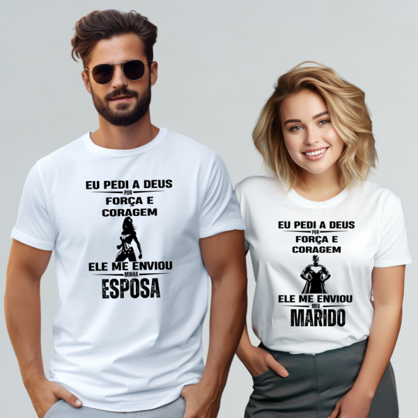 Kit Casal Camiseta e Blusa - R138